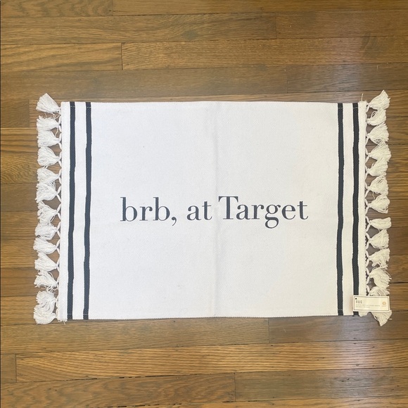 “brb, at Target” Accent Rug/ Placemat - Picture 1 of 1